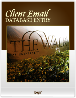 The Walk Of Coral Springs - Client Email Database Entry